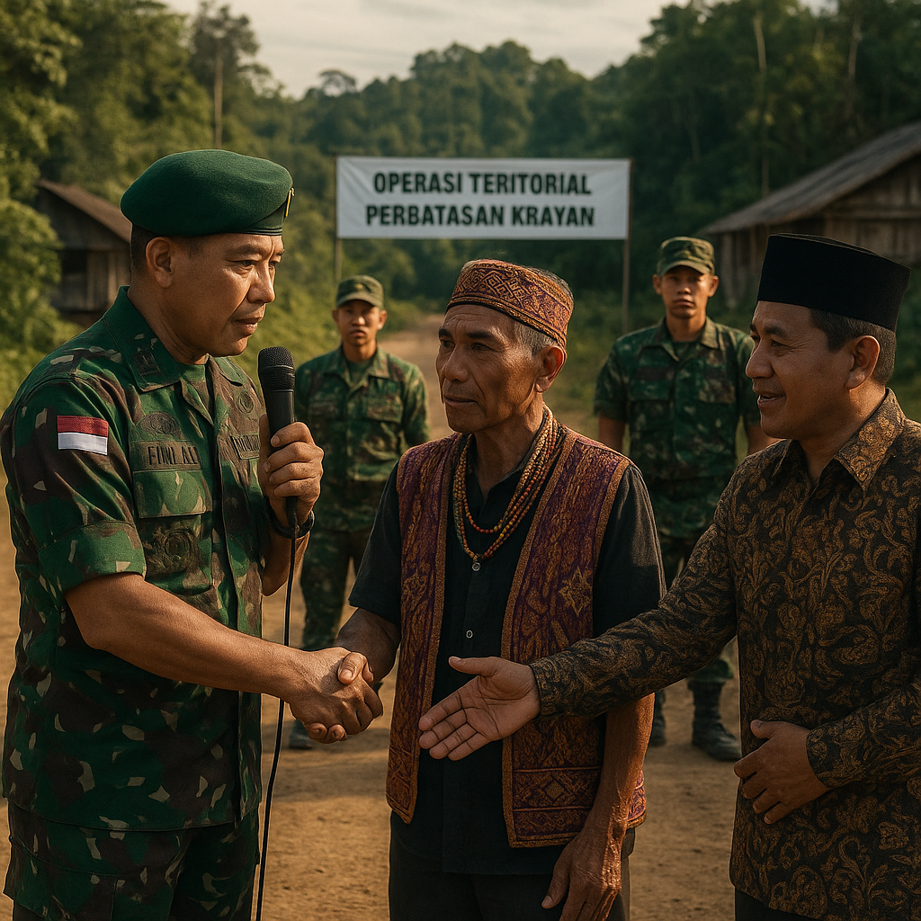 Panglima TNI: Operasi Teritorial Intensif di Perbatasan Kalimantan untuk Merekatkan Komunitas Dayak dan Melayu