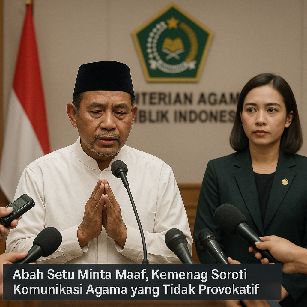 Abah Setu Minta Maaf, Kemenag Soroti Pentingnya Komunikasi Agama yang Tidak Provokatif