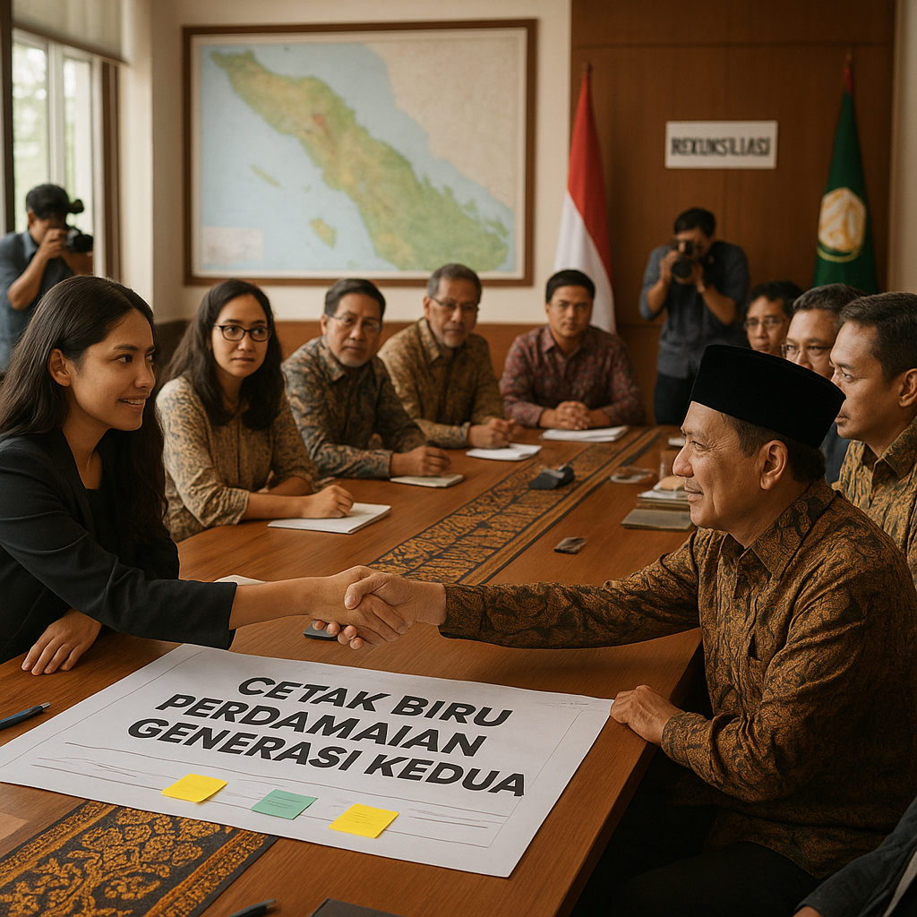 Pemerintah Aceh dan Masyarakat Sipil Susun Cetak Biru Perdamaian Generasi Kedua untuk Mantapkan Rekonsiliasi