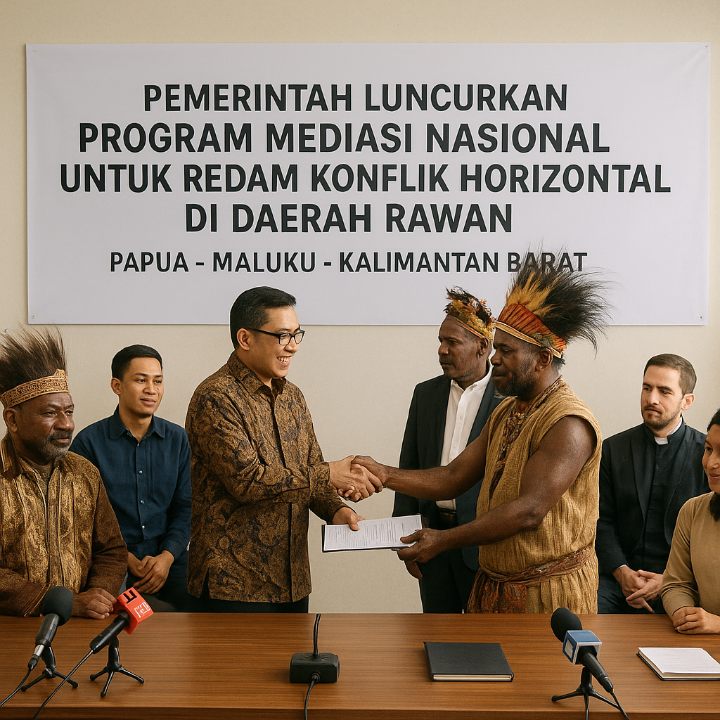 Pemerintah Luncurkan Program Mediasi Nasional untuk Redam Konflik Horizontal di Daerah Rawan