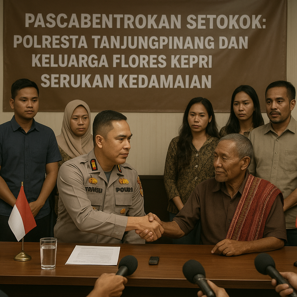 Pascabentrokan Setokok, Polresta Tanjungpinang dan Keluarga Flores Kepri Serukan Kedamaian