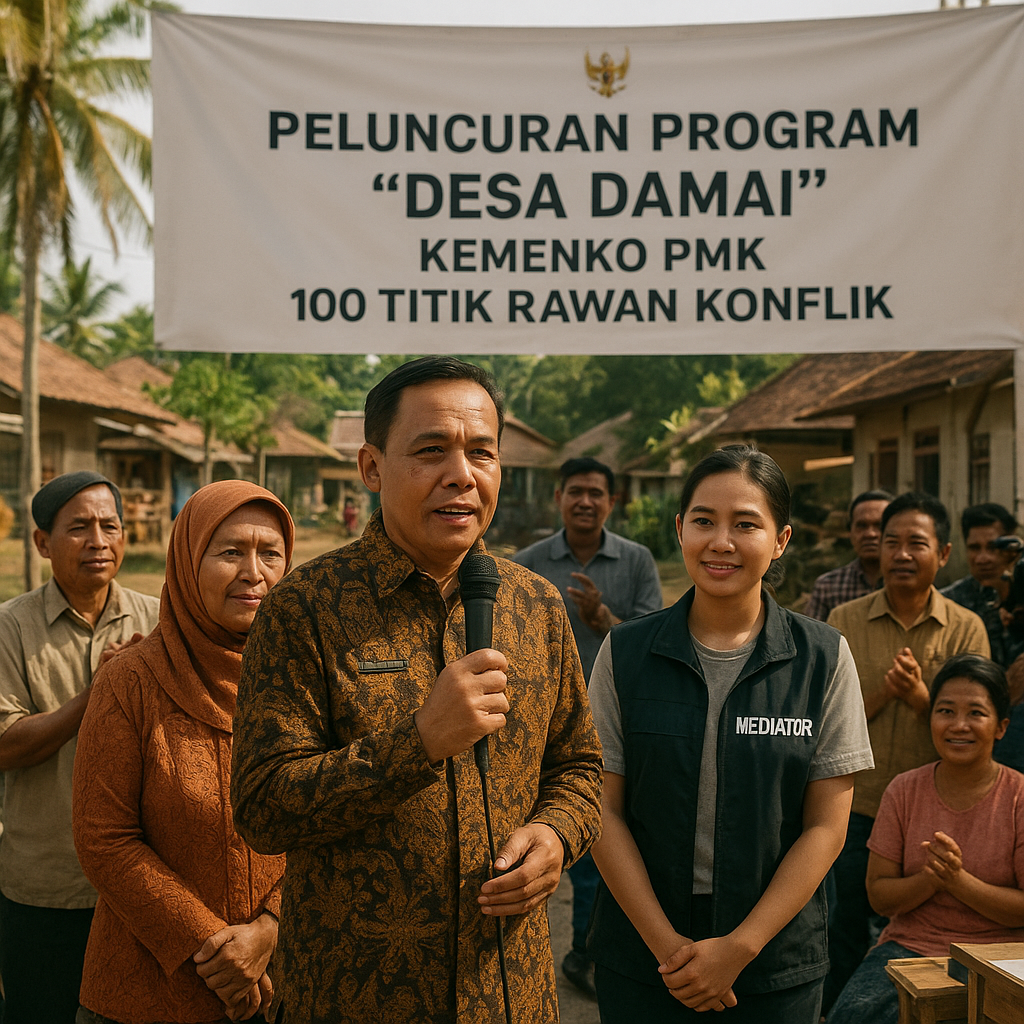 Kemenko PMK Luncurkan Program 'Desa Damai' untuk 100 Titik Rawan Konflik