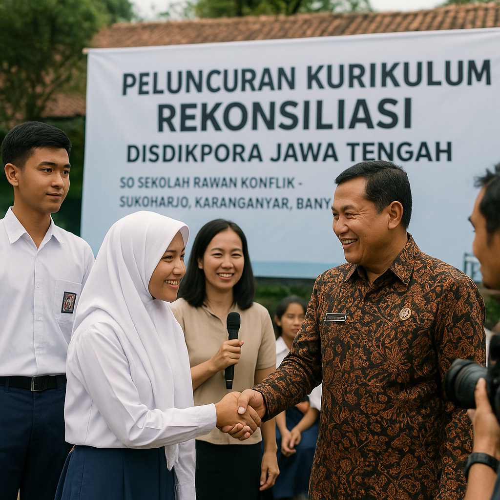 Disdikpora Jawa Tengah Luncurkan Kurikulum Rekonsiliasi di Sekolah Rawan Konflik