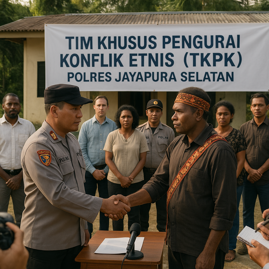 Polres Jayapura Selatan Bentuk Tim Khusus Antisipasi Konflik Etnis