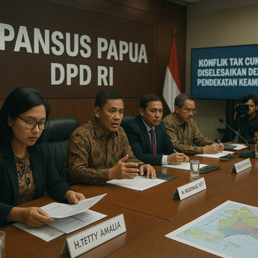 Pansus Papua DPD RI: Konflik Tak Cukup Diselesaikan Dengan Pendekatan Keamanan