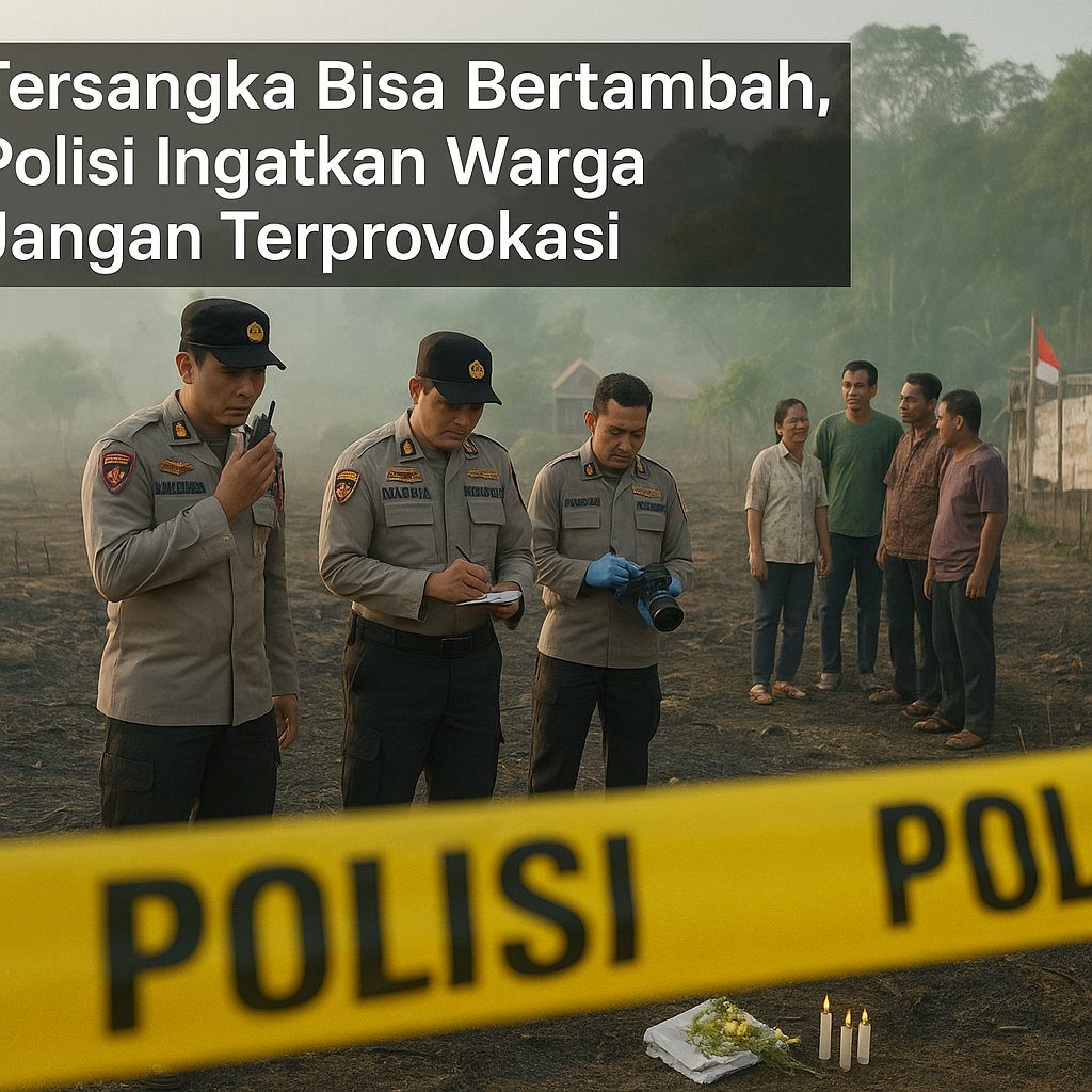Tersangka Bisa Bertambah, Polisi Ingatkan Warga Jangan Terprovokasi