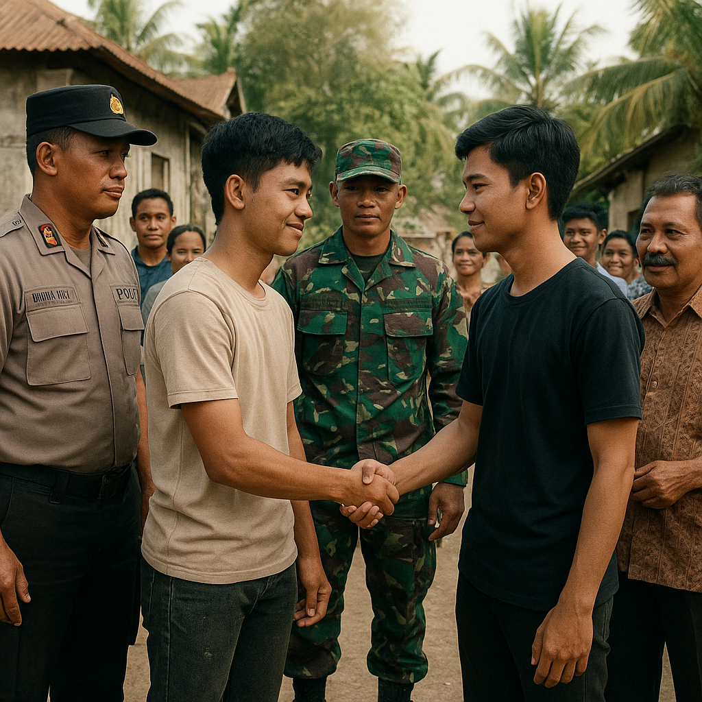 Sempat Ricuh, Pemuda Jatisela-Sesela Sepakat Berdamai