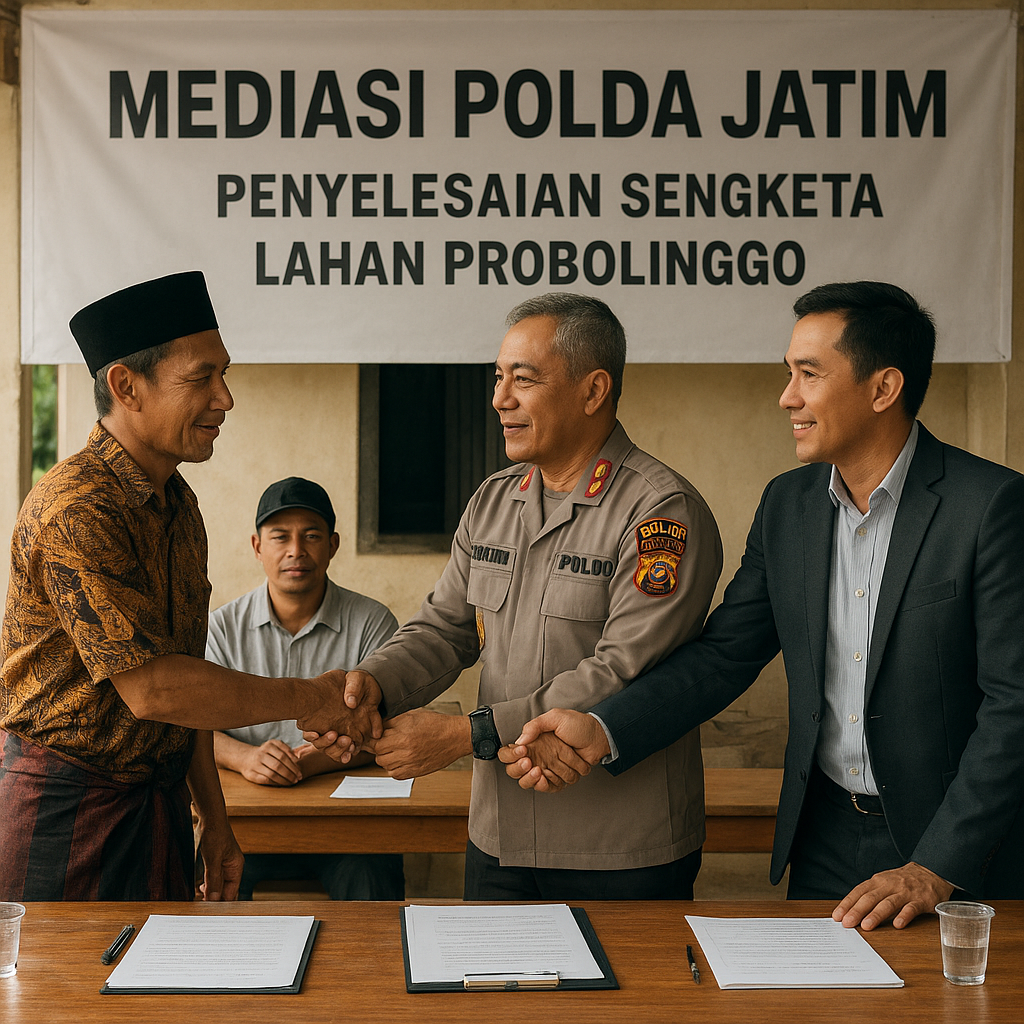 Polda Jatim Gelar Mediasi, Akhiri Konflik Lahan Warga dan Perusahaan di Probolinggo