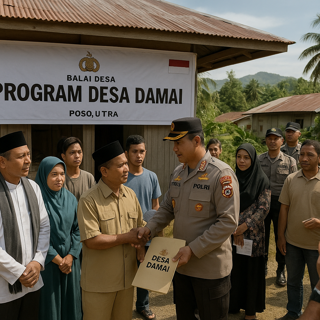 Polri Luncurkan Program Desa Damai untuk Meredam Konflik Horizontal di Daerah Rawan Sulawesi Tengah