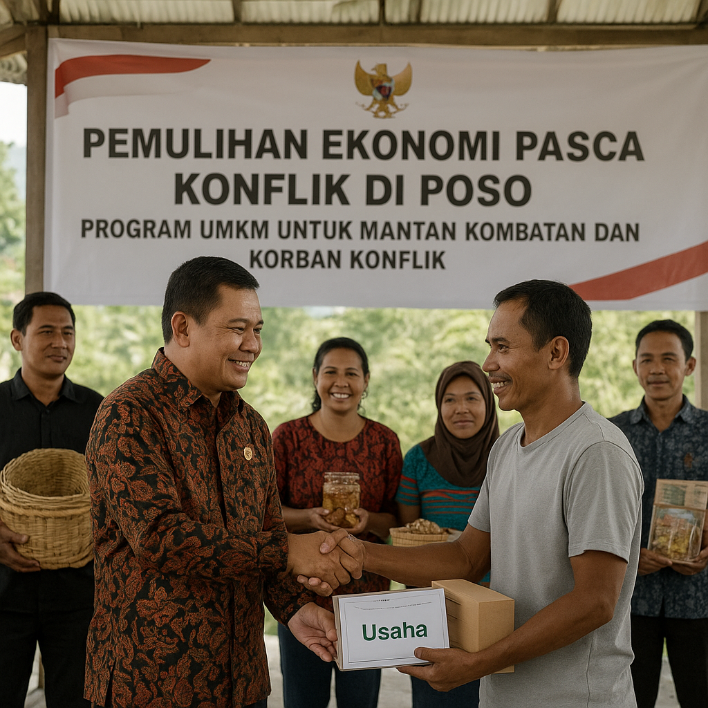 Pemulihan Ekonomi Pasca Konflik di Poso Dipercepat Melalui Sektor UMKM