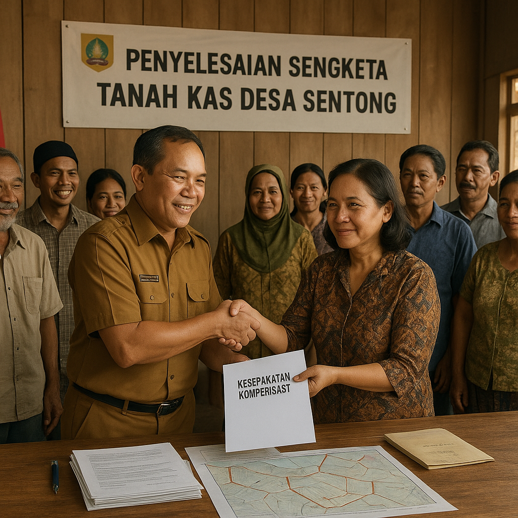 Sengketa Lahan Desa Sentong Berakhir, Skema Kompensasi Dipilih Hindari Konflik Baru