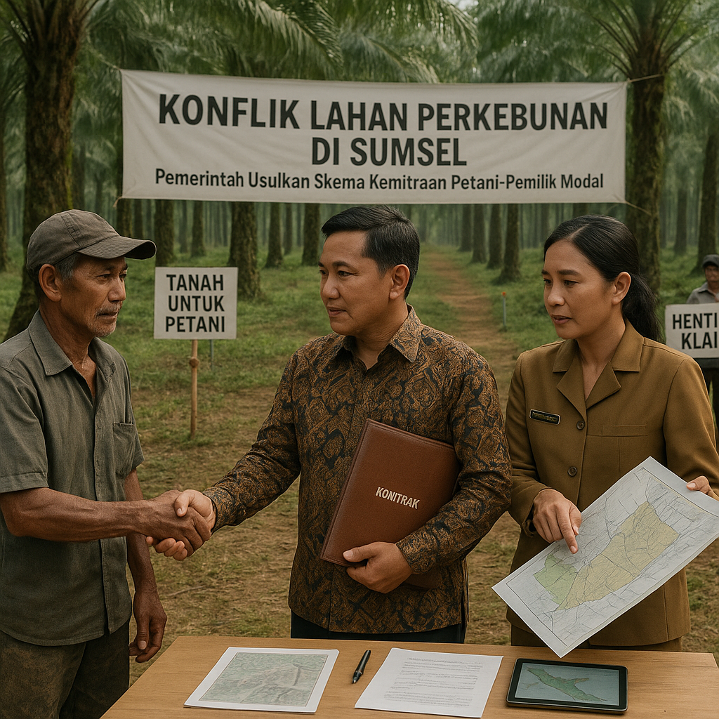 Konflik Lahan Perkebunan di Sumsel: Pemerintah Usulkan Skema Kemitraan Petani-Pemilik Modal