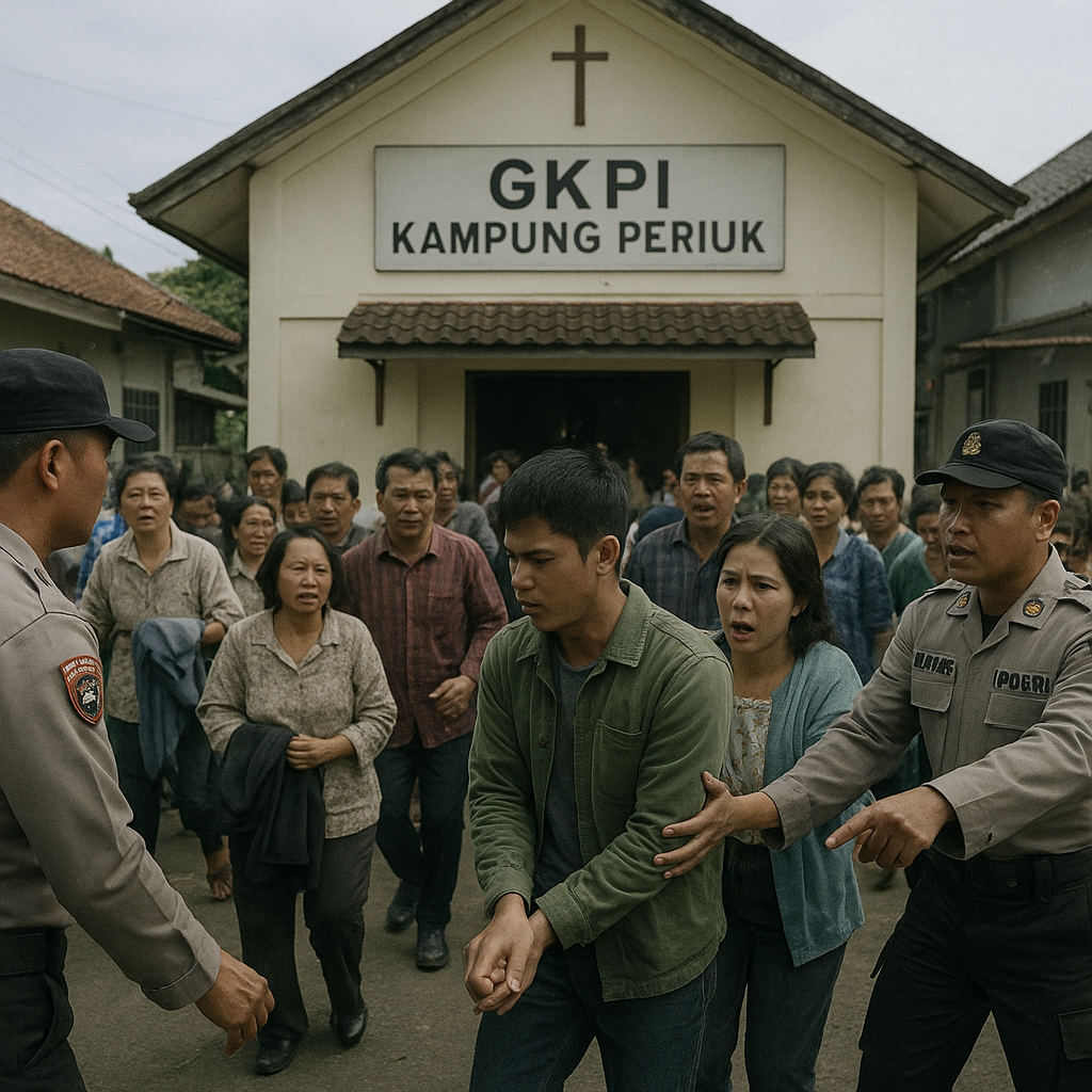 Viral Pembubaran Ibadah Jemaat Gereja di Tangerang, Satu Orang Diduga Bawa Sajam