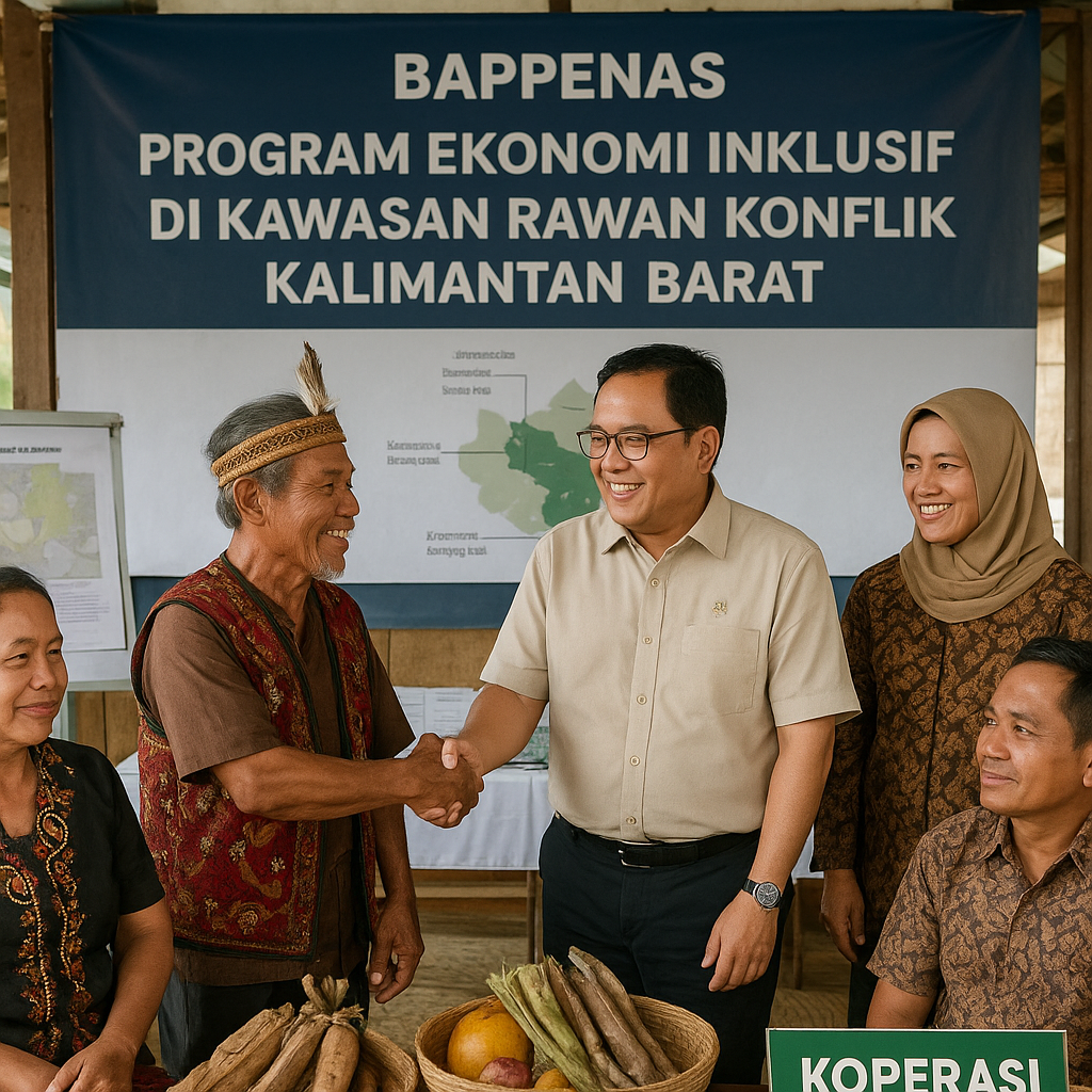 Bappenas Dorong Program Ekonomi Inklusif di Kawasan Rawan Konflik Kalimantan Barat