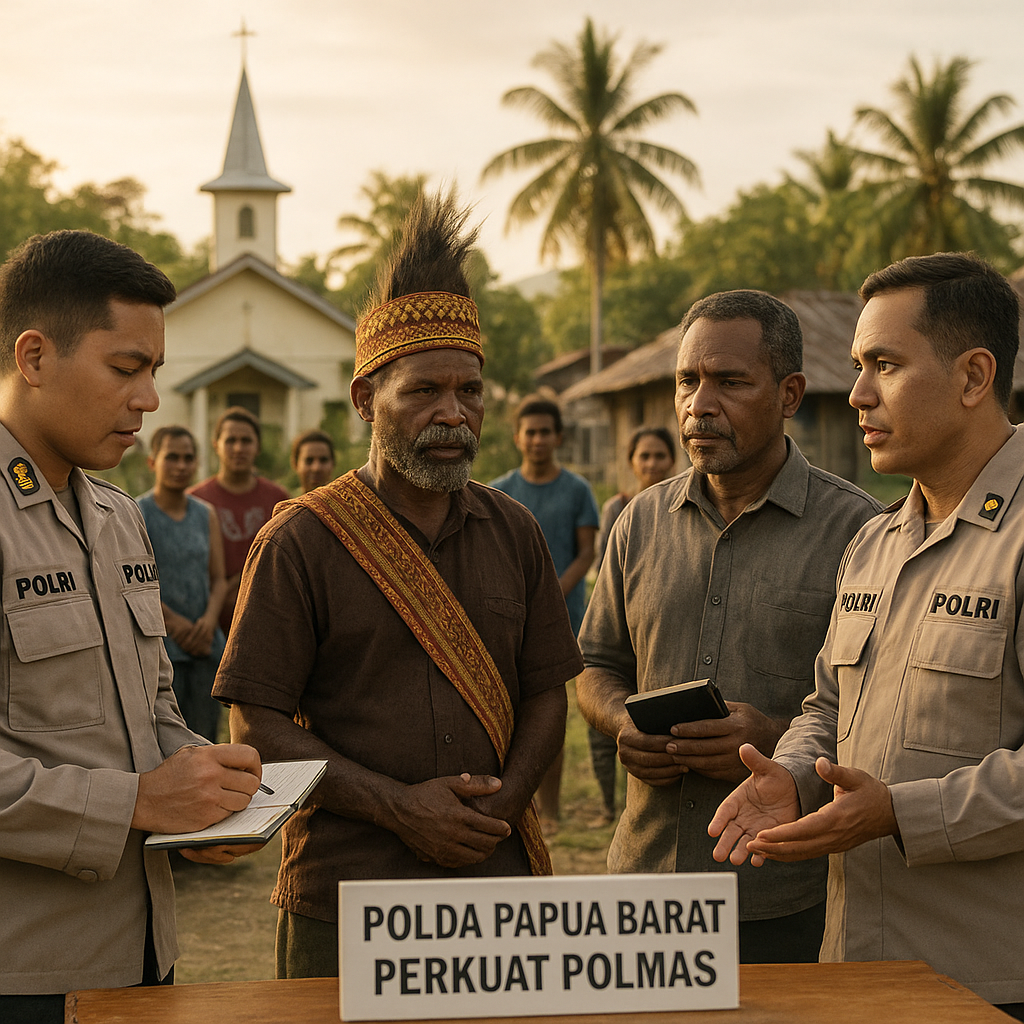 Polda Papua Barat Perkuat Mediasi Polisi Masyarakat (Polmas) dalam Isu Otonomi Khusus