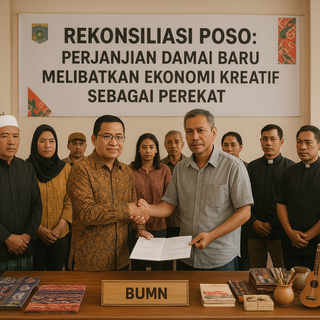 Rekonsiliasi Poso: Perjanjian Damai Baru Melibatkan Ekonomi Kreatif sebagai Perekat