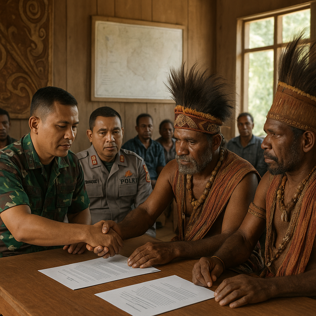 Mediasi TNI-POLRI di Jayawijaya Cegah Konflik Horizontal Antar Suku