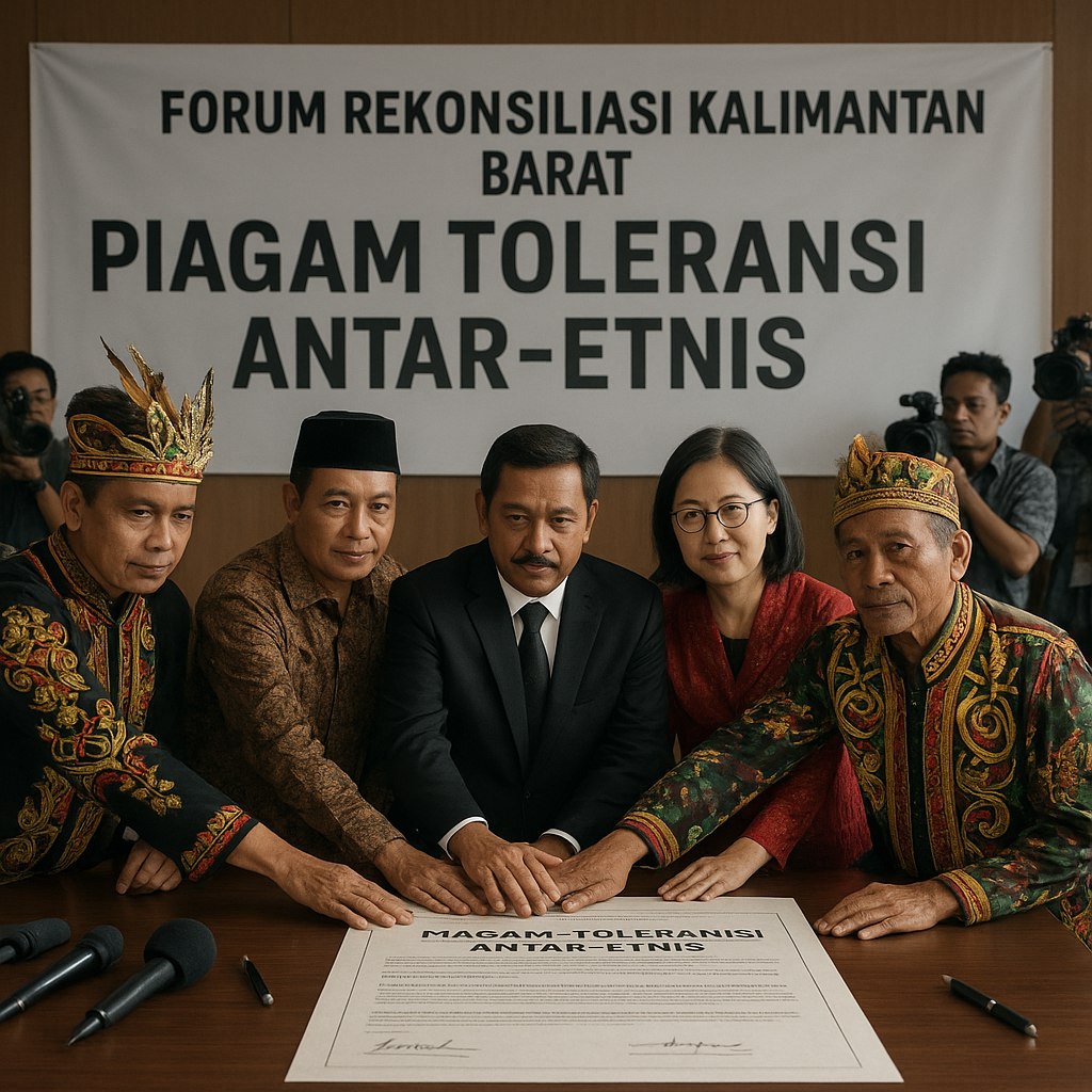 Forum Rekonsiliasi Kalimantan Barat Sepakati Piagam Toleransi Antar-Etnis
