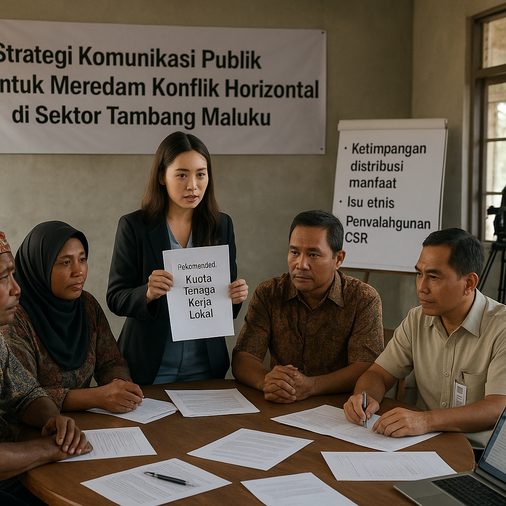 Strategi Komunikasi Publik untuk Meredam Konflik Horizontal di Sektor Tambang Maluku