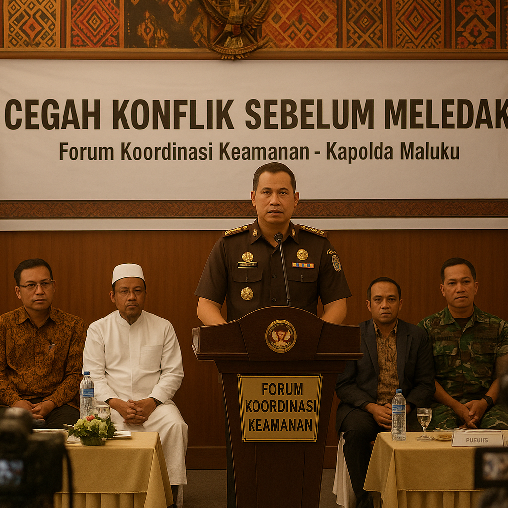 Cegah Konflik Sebelum Meledak, Kapolda Maluku Bentuk Forum Koordinasi Keamanan