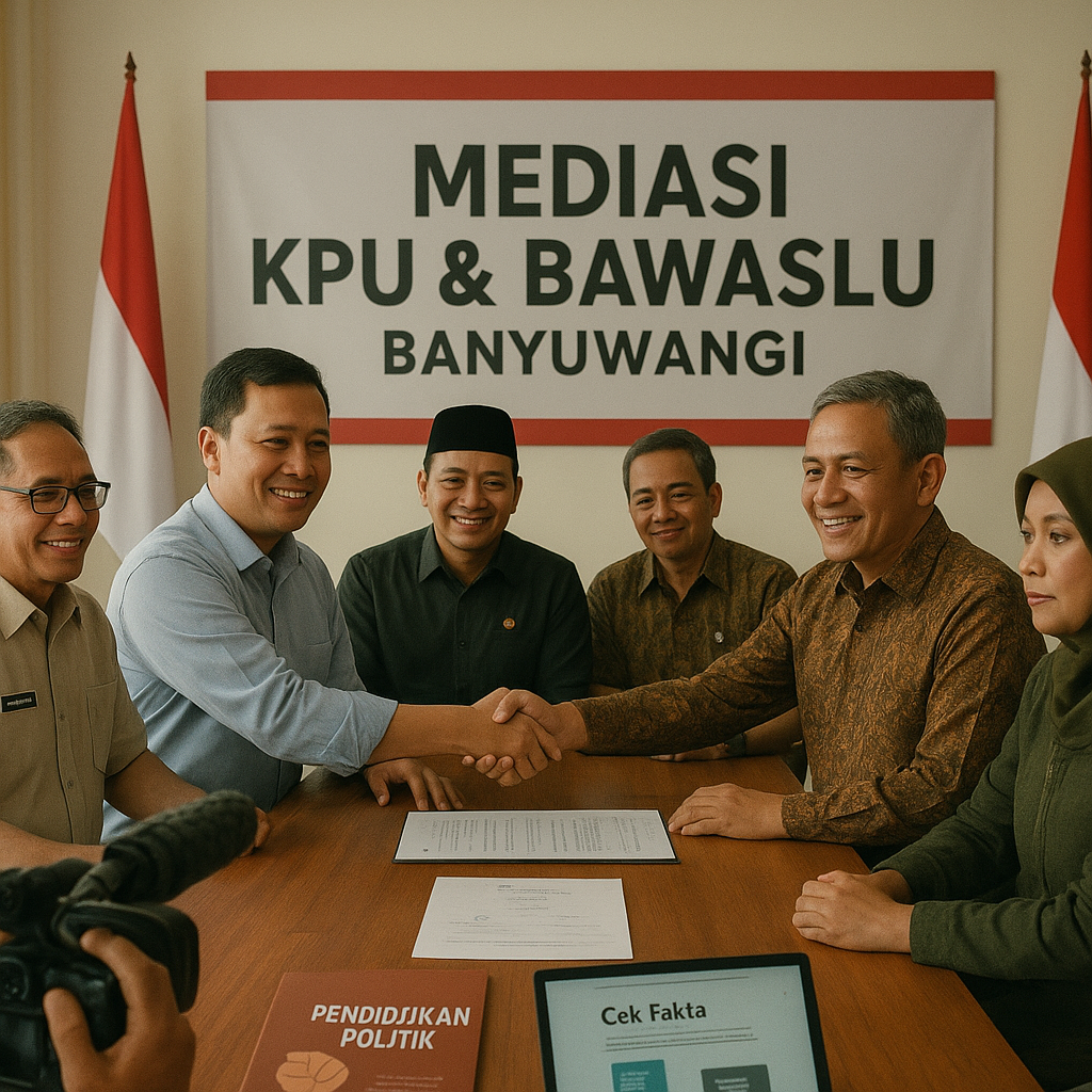Konflik Pilkada di Banyuwangi Mereda Setelah Mediasi oleh KPU dan Bawaslu