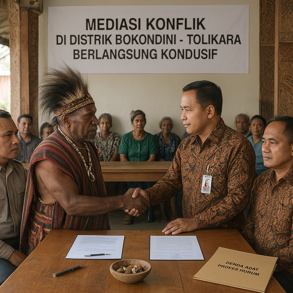 Mediasi Konflik di Distrik Bokondini - Tolikara Berlangsung Kondusif, Denda Adat dan Proses Hukum Disepakati