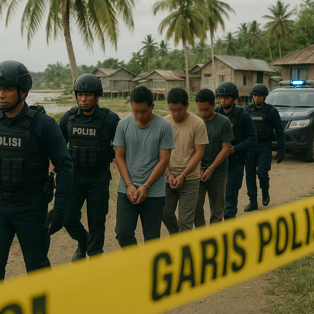 Lima Tersangka Konflik Patani Barat Diringkus, Tiga Lainnya Ditetapkan DPO