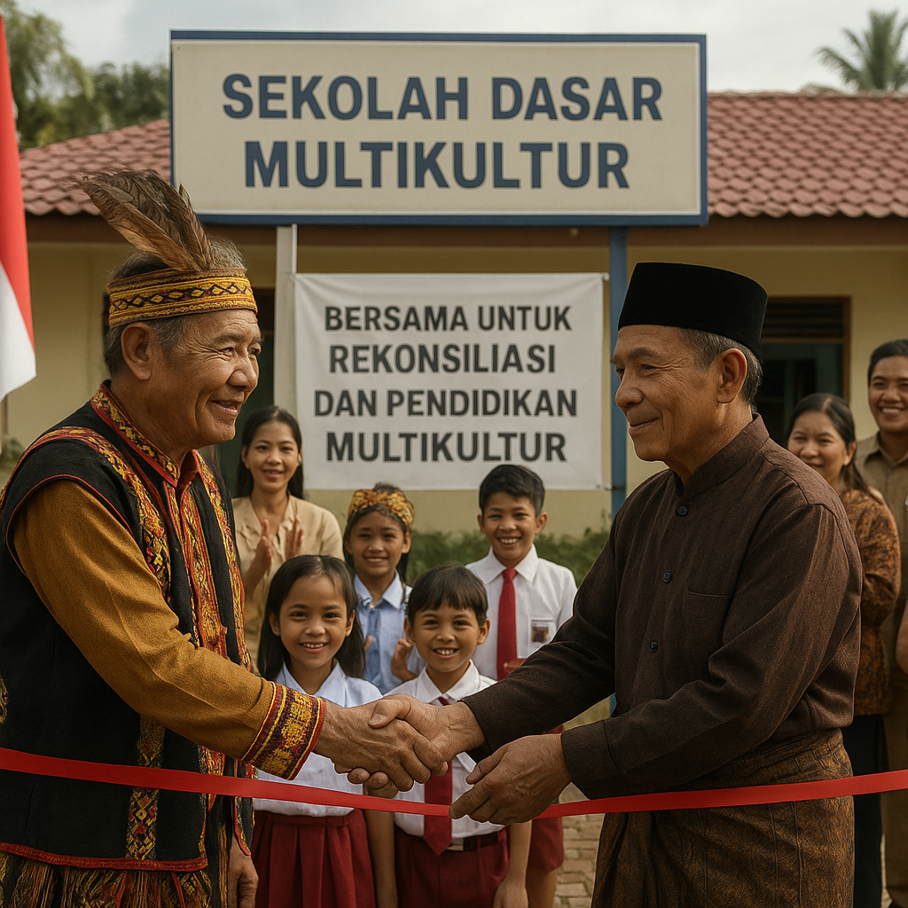Rekonsiliasi Etnis Dayak dan Madura di Sampit Diperkuat dengan Sekolah Multikultur