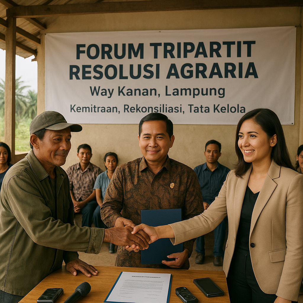 Pasca Konflik Agraria, Pemerintah Dorong Model Resolusi Berbasis Kemitraan di Lampung