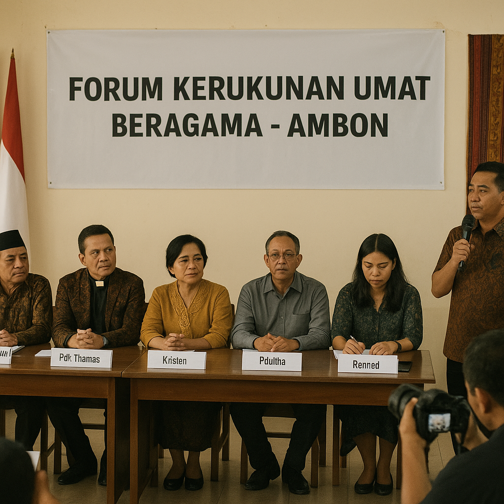 Forum Kerukunan Umat Beragama di Ambon Gelar Dialog Publik Usai Insiden Penodaan Rumah Ibadah