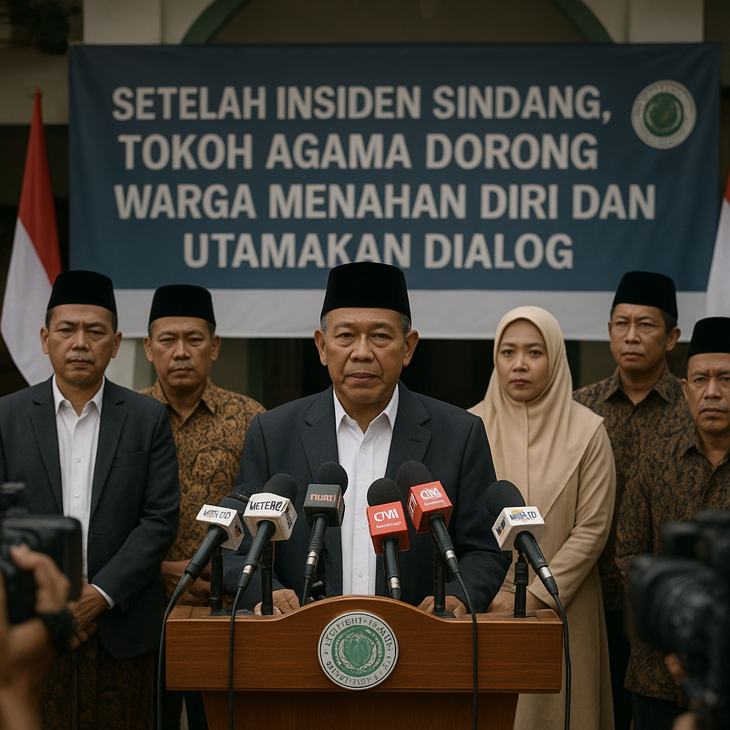 Setelah Insiden Sindang, Tokoh Agama Dorong Warga Menahan Diri dan Utamakan Dialog