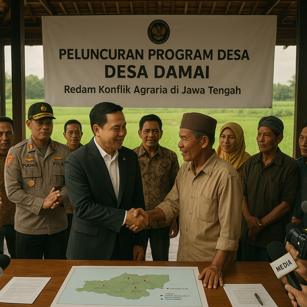Pemerintah Luncurkan Program Desa Damai untuk Redam Konflik Agraria di Jawa Tengah