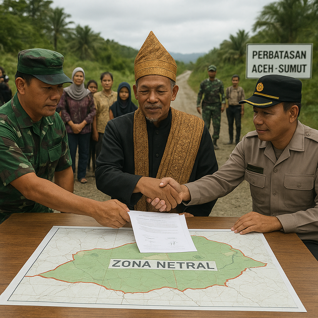 Mediasi Tiga Pilar Berhasil Cegah Bentrok Antarwarga di Perbatasan Aceh-Sumut