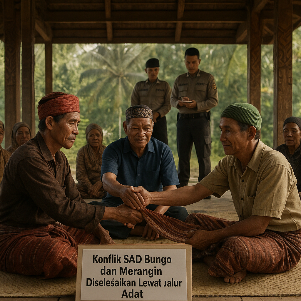 Konflik SAD Bungo dan Merangin Diselesaikan Lewat Jalur Adat