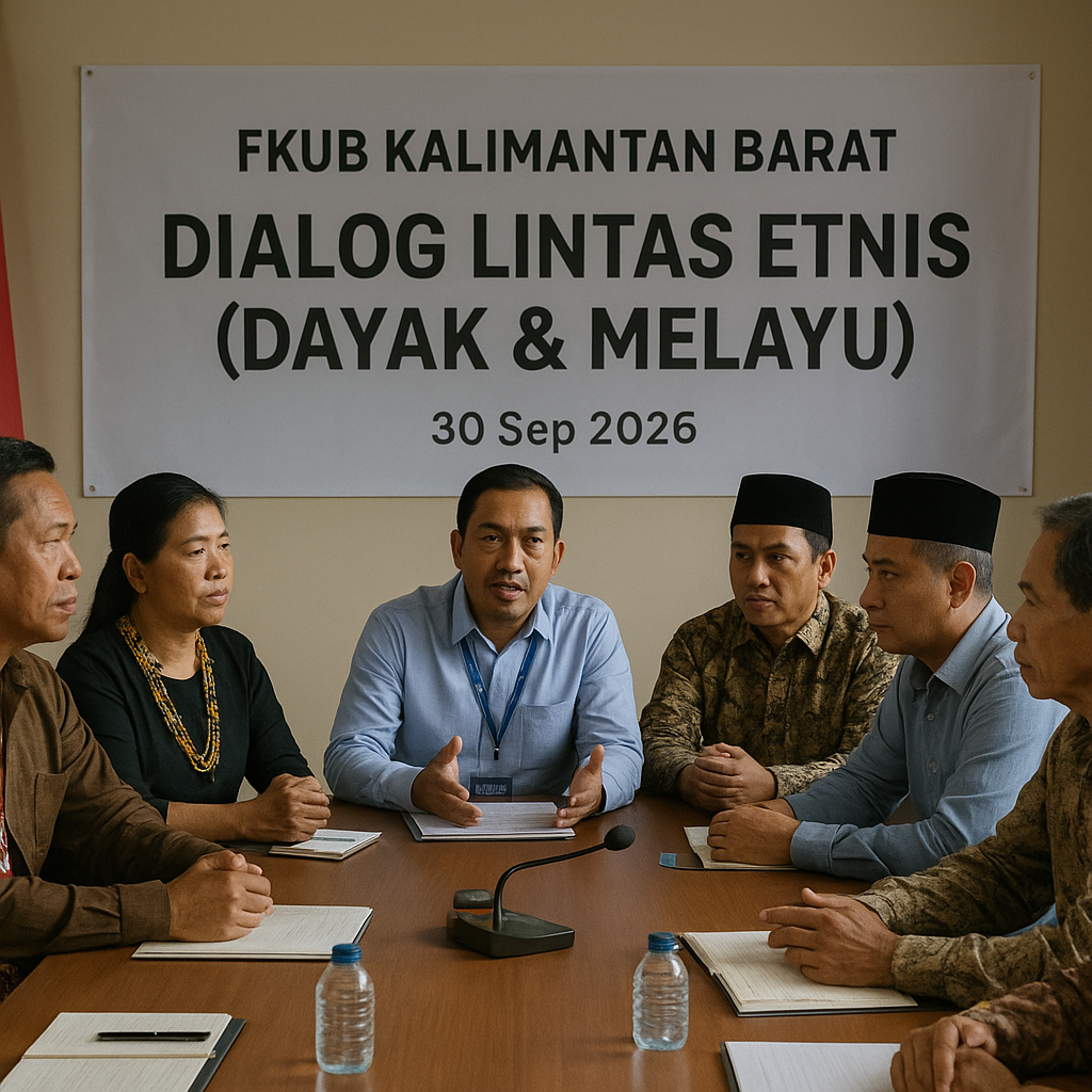 FKUB Kalimantan Barat Fasilitasi Dialog Lintas Etnis Antara Dayak dan Melayu