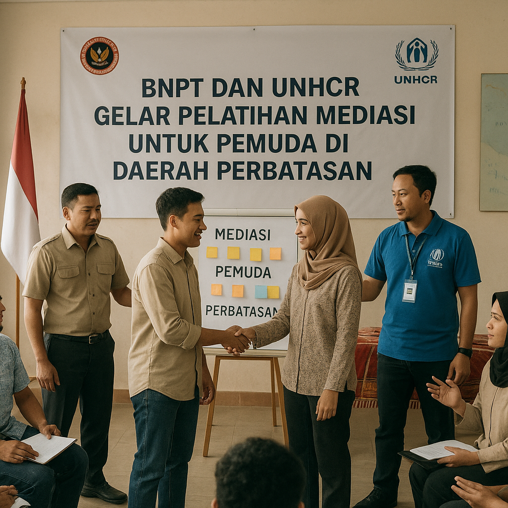 BNPT dan UNHCR Gelar Pelatihan Mediasi untuk Pemuda di Daerah Perbatasan