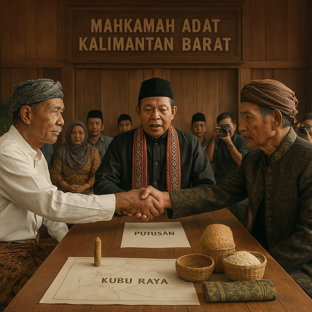 Mahkamah Adat di Kalimantan Barat Putuskan Sengketa Tanah Antara Madura dan Melayu