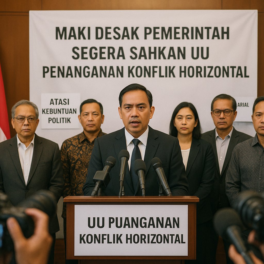 MAKI Desak Pemerintah Segera Sahkan UU Penanganan Konflik Horizontal
