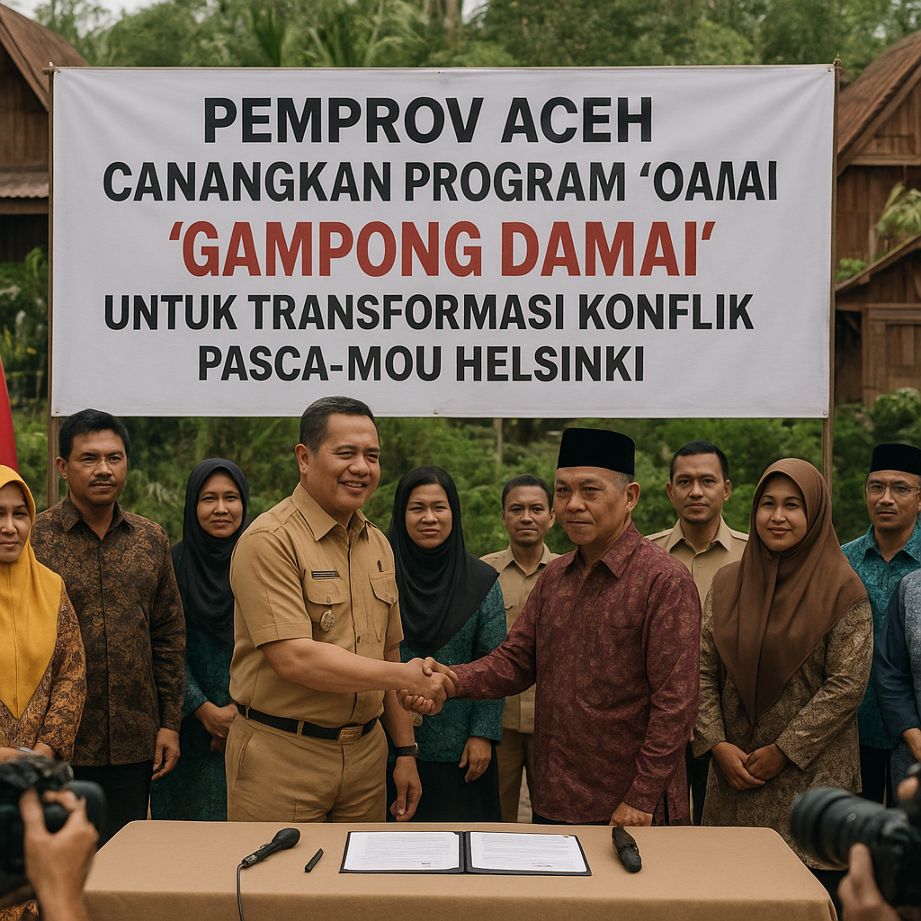 Pemprov Aceh Canangkan Program 'Gampong Damai' untuk Transformasi Konflik Pasca-MoU Helsinki
