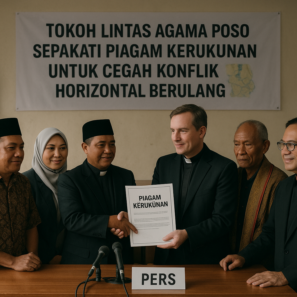 Tokoh Lintas Agama Poso Sepakati Piagam Kerukunan untuk Cegah Konflik Horizontal Berulang