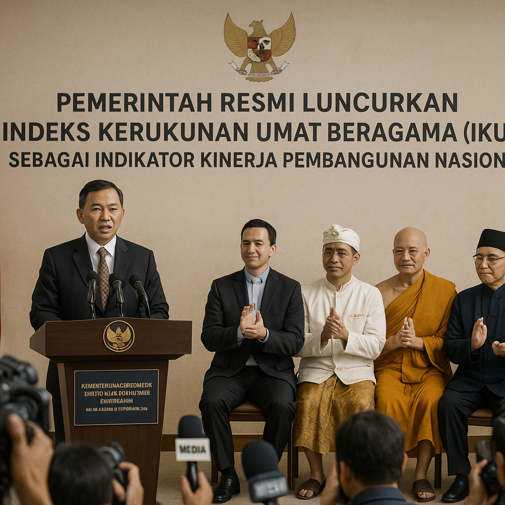 Pemerintah Resmi Luncurkan Indeks Kerukunan Umat Beragama (IKUB) sebagai Indikator Kinerja Pembangunan Nasional