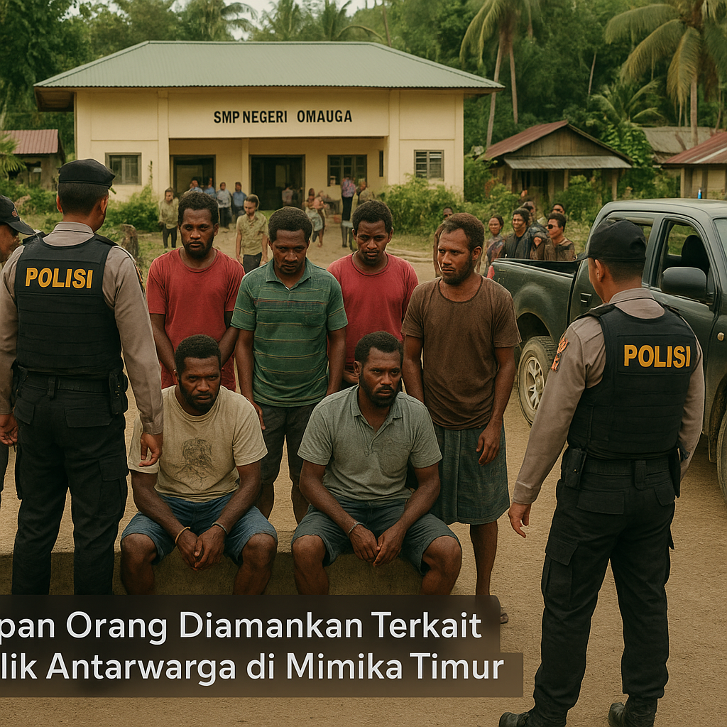Delapan Orang Diamankan Terkait Konflik Antarwarga di Distrik Mimika Timur Jauh