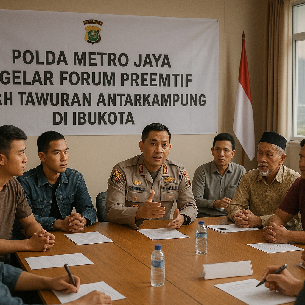 Polda Metro Jaya Gelar Forum Preemtif Cegah Tawuran Antarkampung di Ibu Kota