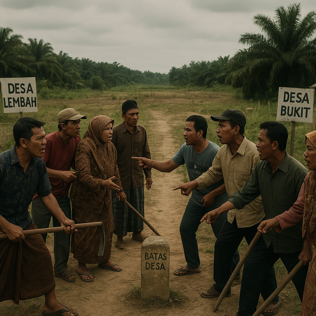 Konflik Agraria di Riau Memanas, Warga Dua Desa Bentrok Perbatasan