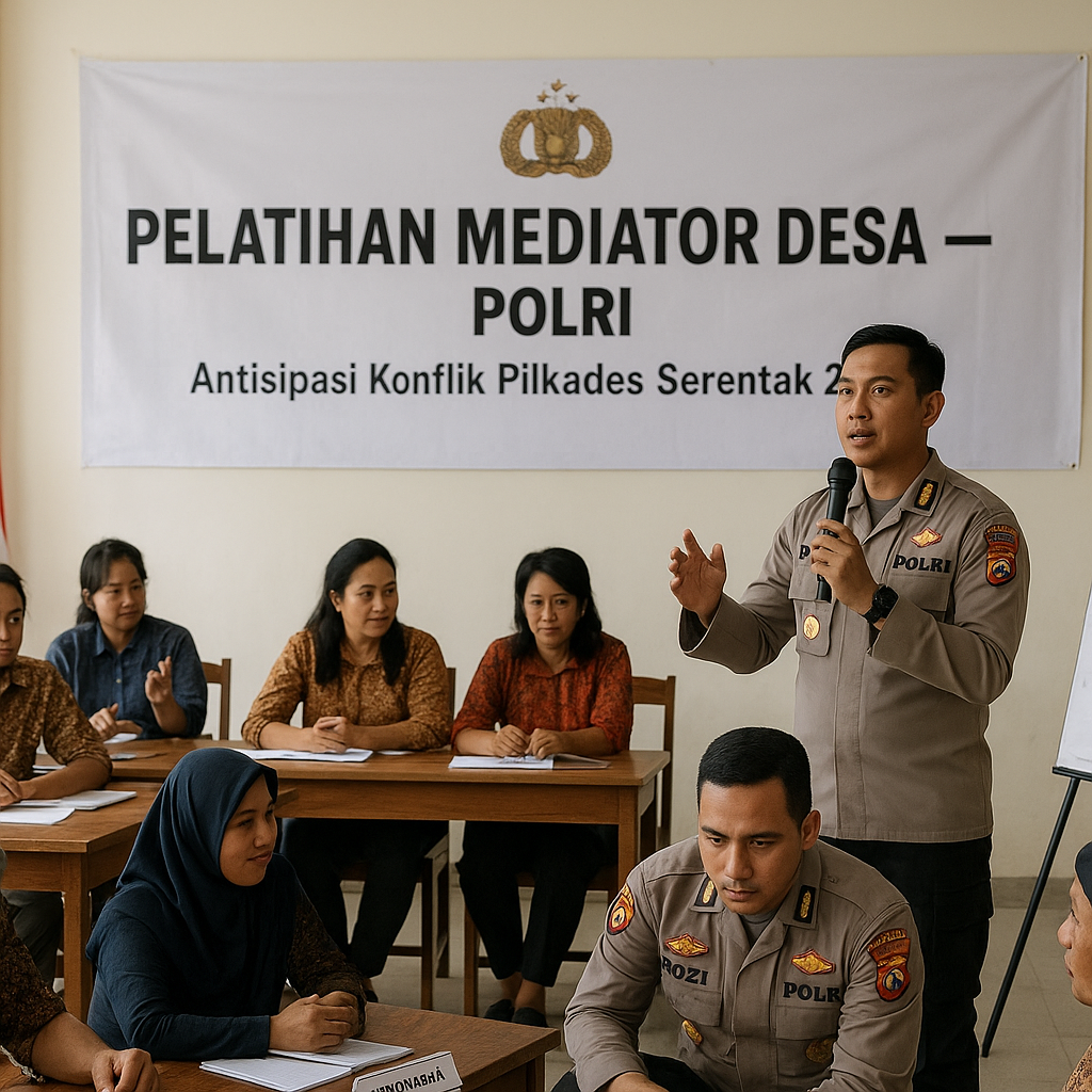 Polri Perkuat Satgas Mediator Desa Antisipasi Konflik Pilkades Serentak