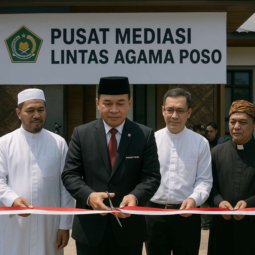 Menteri Agama Resmikan Pusat Mediasi Lintas Agama di Poso
