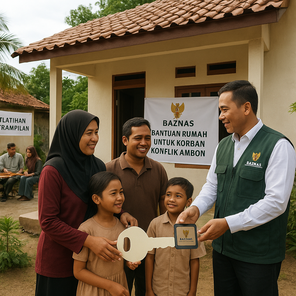 Korban Konflik Ambon Dapat Bantuan Rumah Baru dari Baznas