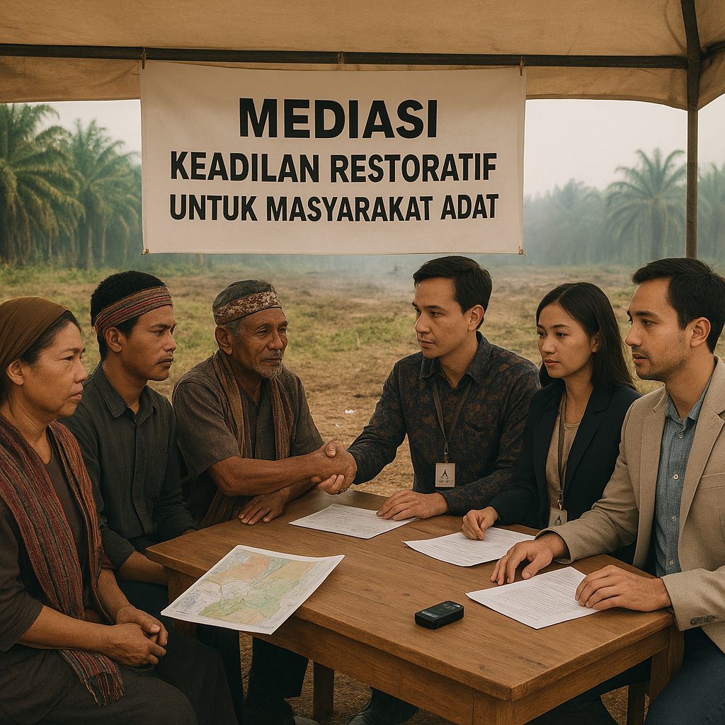 Konflik Lahan di Riau: Mediasi Tiga Pihak Mengedepankan Keadilan Restoratif untuk Masyarakat Adat