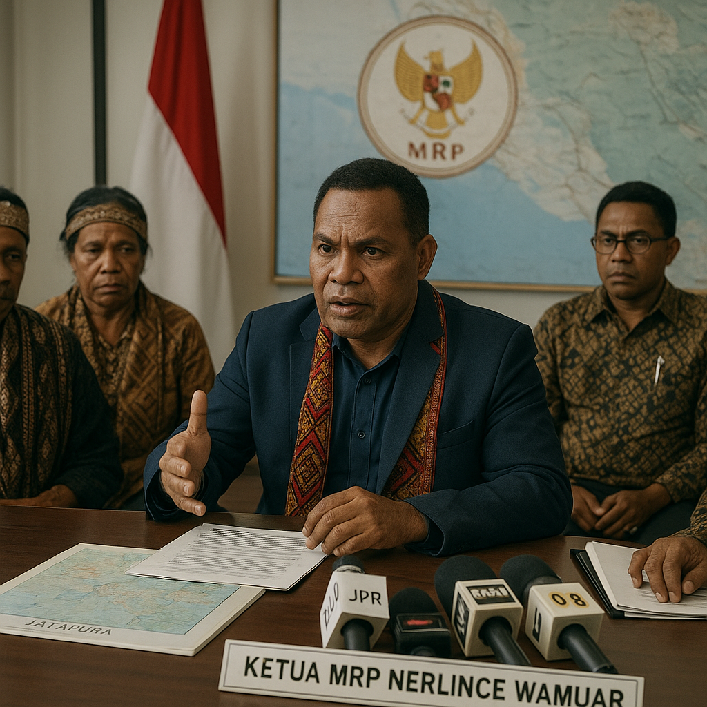 Ketua MRP Nerlince Wamuar Cari Solusi Cegah Aksi Pemalangan di Jayapura