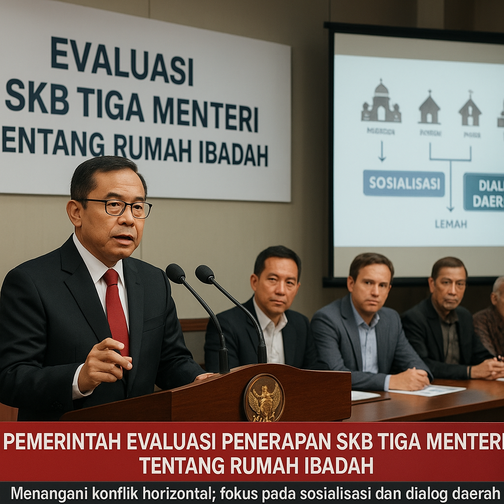 Pemerintah Evaluasi Penerapan SKB Tiga Menteri tentang Rumah Ibadah untuk Cegah Konflik Horizontal